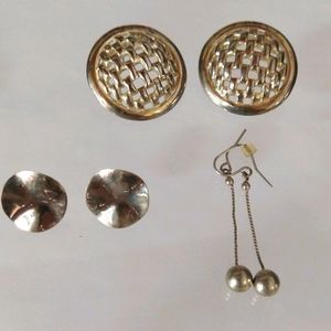 Silver earring lot. Make me a offer.